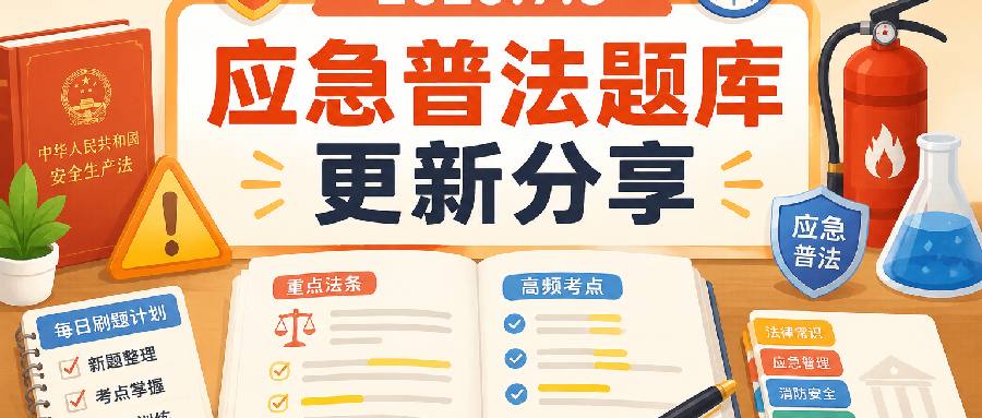 应急普法竞赛每日题库（2026-07-08）：今天新增题库整理与刷题重点